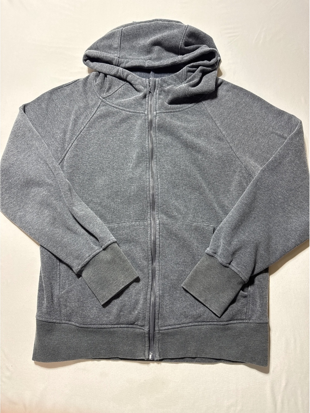 Earth Yoga XL Gray Sustainable Organic Cotton Zip-Up Hoodie
